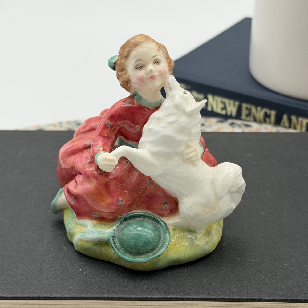 Royal Doulton "Home Again" HN 2167 Peggy Davies 1955 – Girl with Dog Figurine